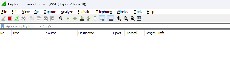 Empty packet capture